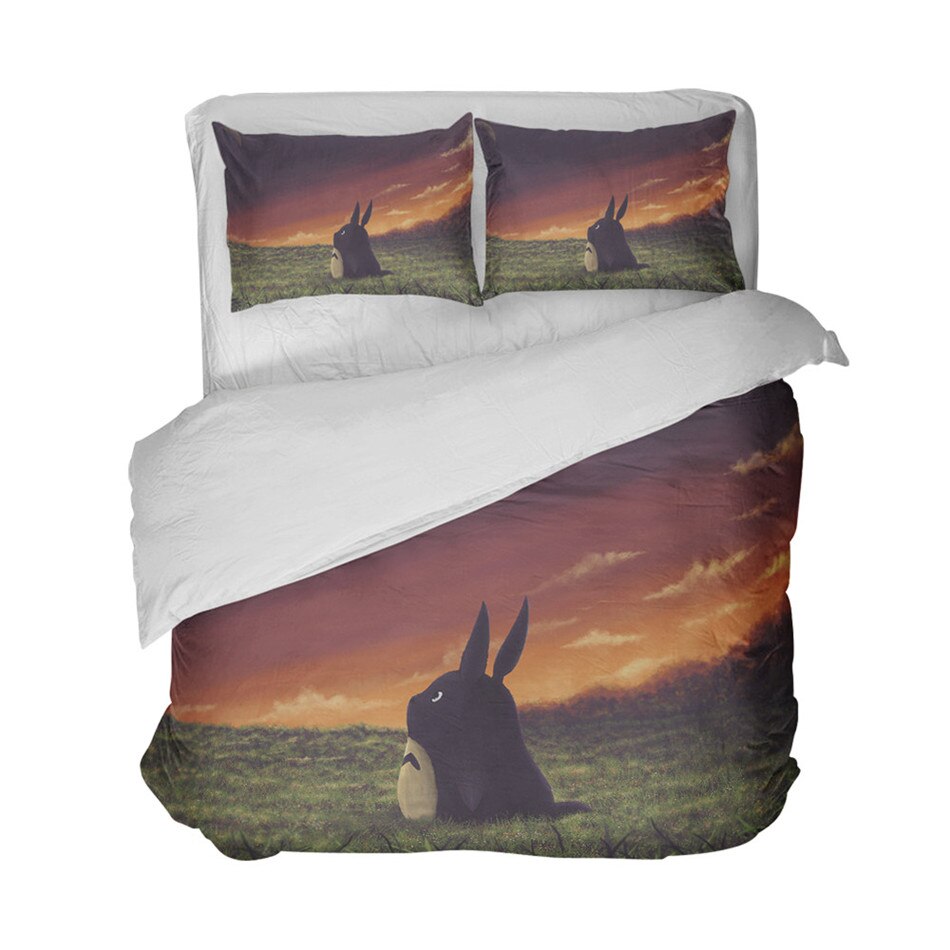 Totoro Sunset Theme Bedding Set