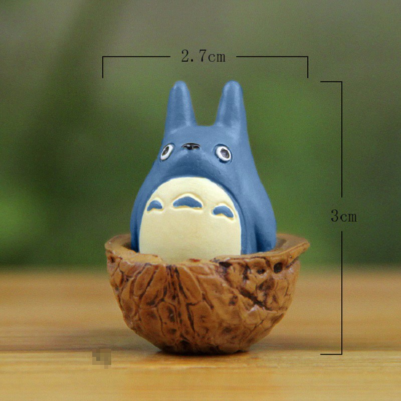 8pcs/lot Walnut Mei Blue Totoro