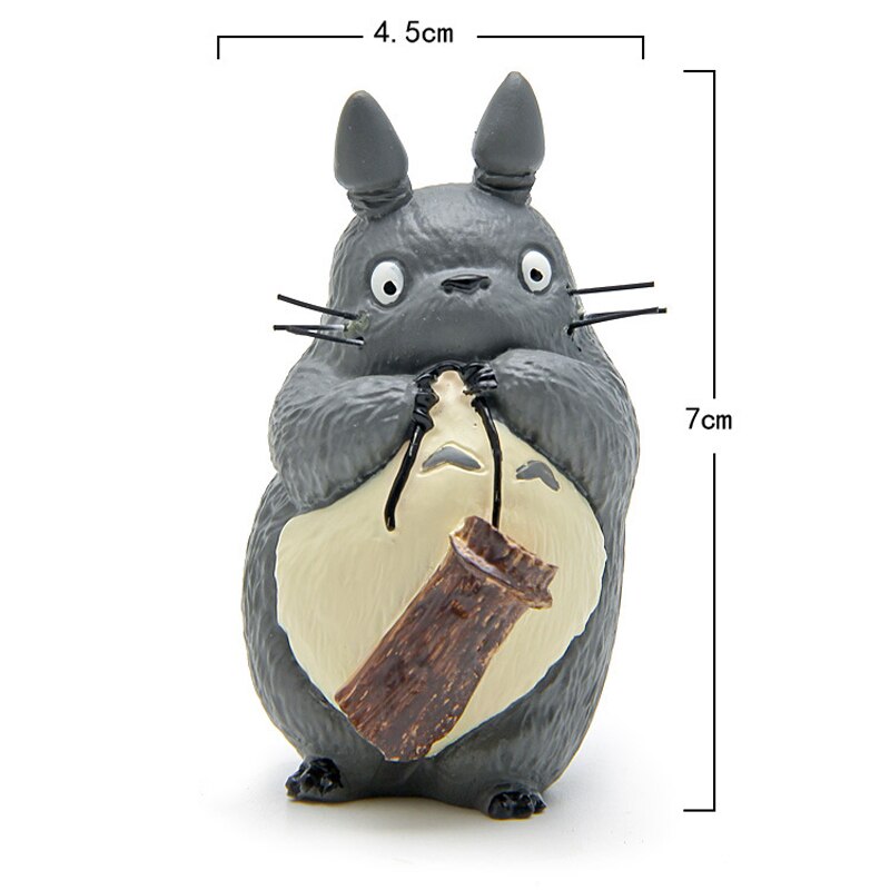 7cm Totoro With Wood Figurines