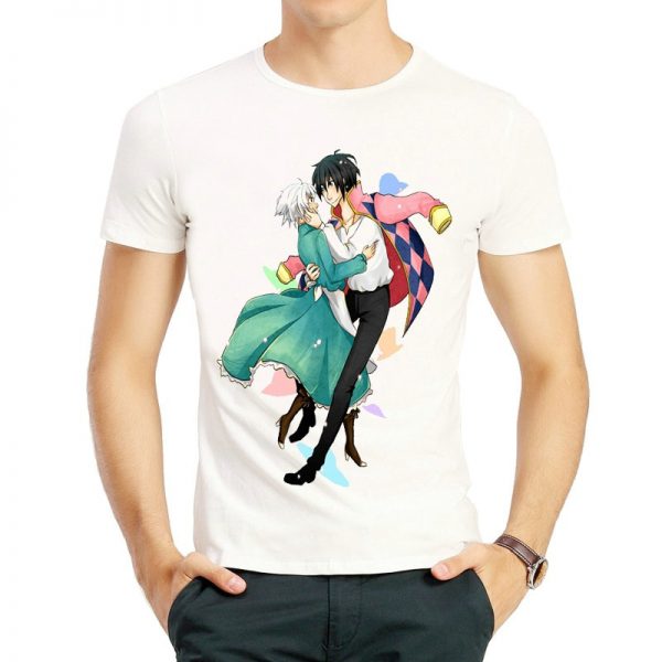 Howl's Moving Castle Characters T-shirt Couple