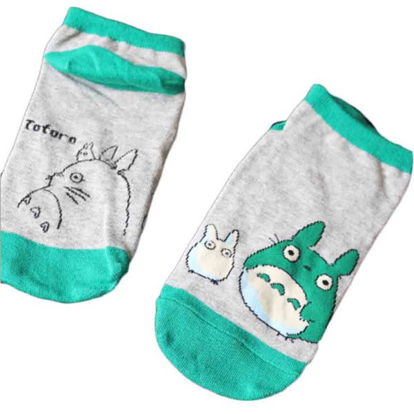 New Totoro Cartoon Cotton Socks Slippers Boat Slippers for Women short tube tube socks skateboard lady free shipping