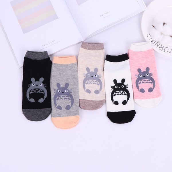Totoro Winter Women Socks Cotton Hayao Miyazaki Christmas Socks Harajuku Kawaii Funny Socks Cartoon Comic Thick Socks Cotton New