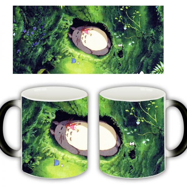Useber New Anime Style Lovely Style Miyazaki Totoro A Grade Ceramic Cup Discoloration Mugs 6 Kinds of Patterns To Choose From