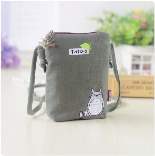 Totoro Canvas Printing Crossbody Handbag