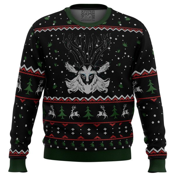 Forest Spirit Princess Mononoke Miyazaki Premium Ugly Christmas Sweater