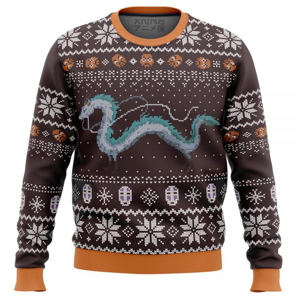 Haku Dragon Ugly Christmas Sweater
