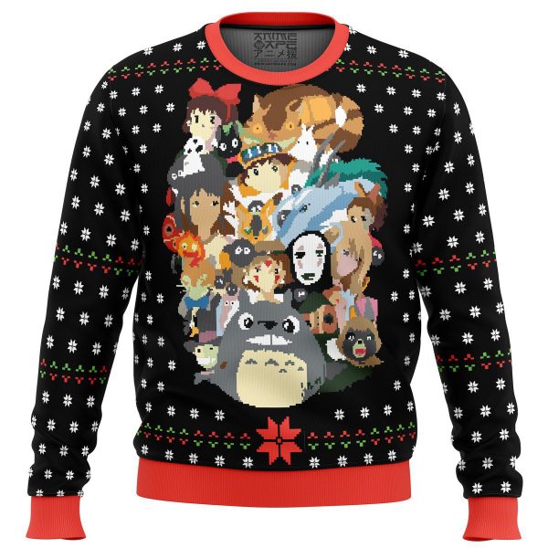 Studio Ghibli Xmas Premium Ugly Christmas Sweater