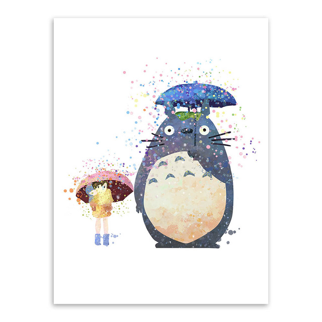 Totoro and His Friends Home Decor Poster