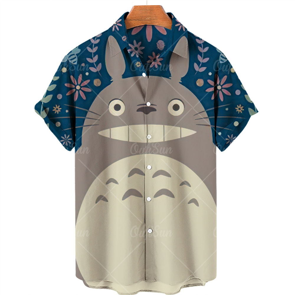 Totoro Flower Vintage Hawaiian Shirt