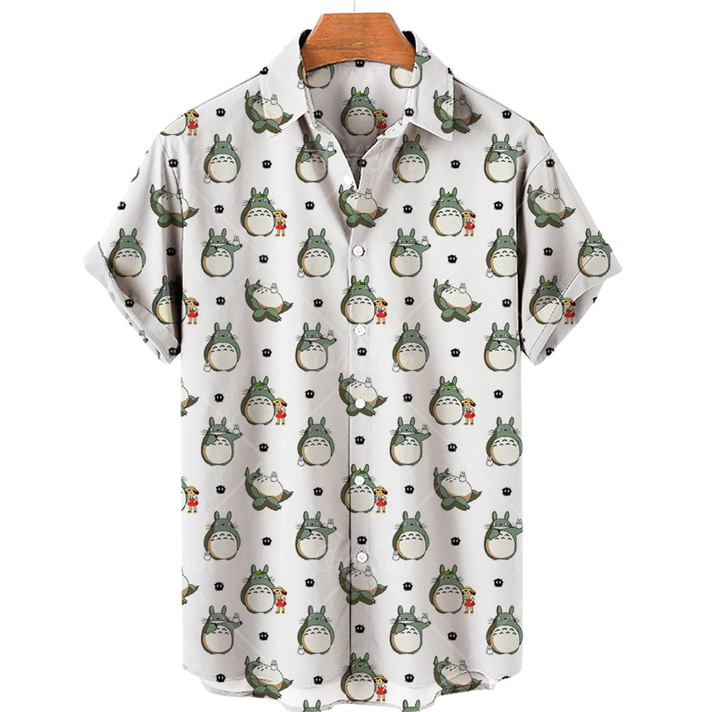 Totoro White Hawaiian Shirt