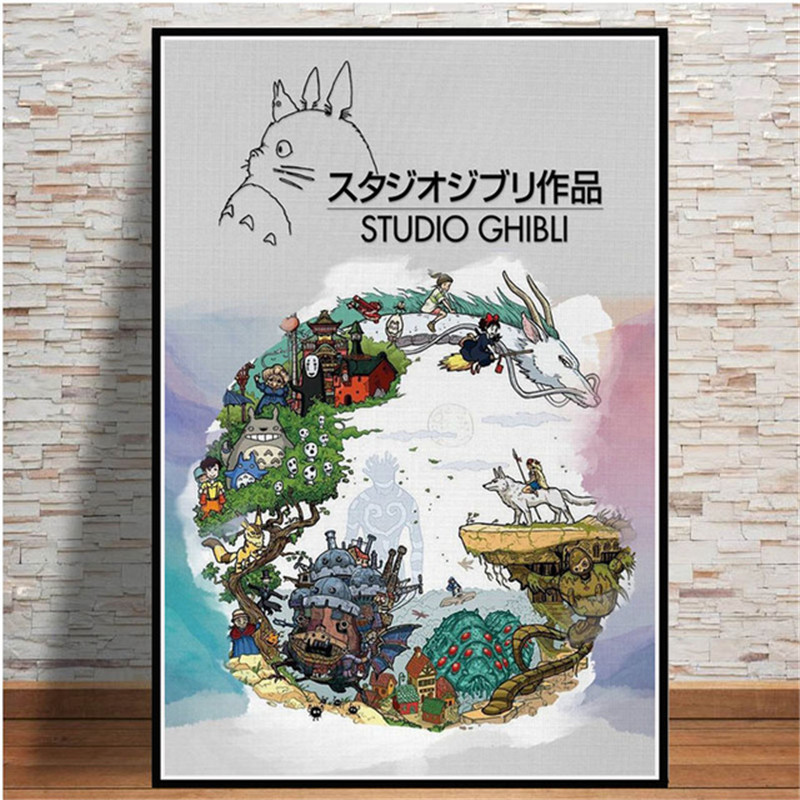 Ghibli Anime Home Decor Poster