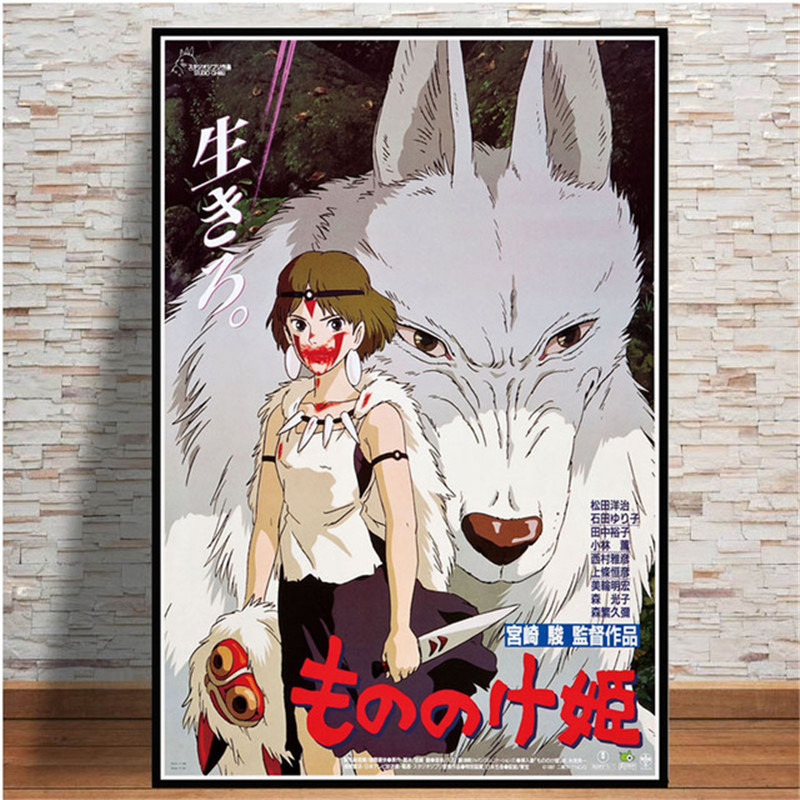 Princess Mononoke Anime Home Decor Poster