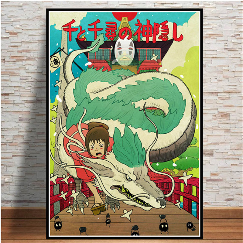 Spirited Away Anime Home Decor Poster